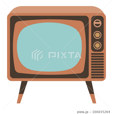 レトロな昭和のテレビのイラスト レトロな昭和のテレビのイラスト 100835264