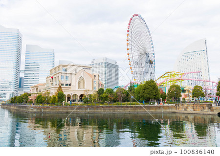 横浜都市風景 横浜みなとみらい よこはまコスモワールド 横浜都市風景 横浜みなとみらい よこはまコスモワールド 100836140