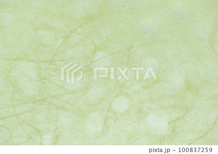 異種和紙重ねによる背景素材（黄緑色シリーズ） 100837259