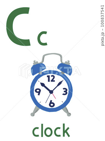 アルファベットカードC　時計 100837541