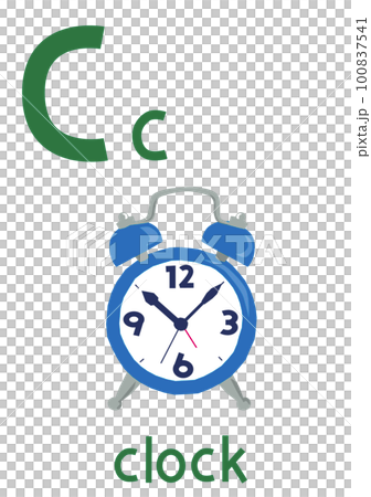 アルファベットカードC　時計 100837541