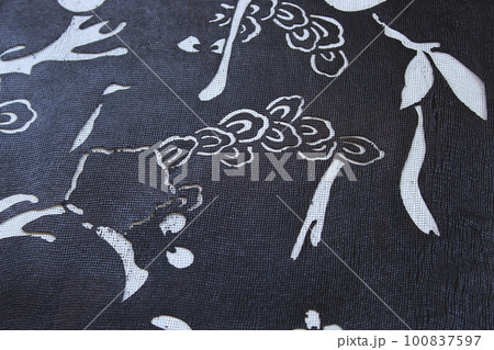 型染め 型紙(アップ) 染色・捺染イメージ 型染め 型紙(アップ) 染色・捺染イメージ 100837597