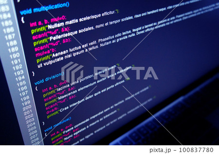 デスクトップパソコンでプログラミング デスクトップパソコンでプログラミング 100837780