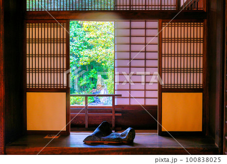 京都、妙心寺退蔵院の方丈と庭 京都、妙心寺退蔵院の方丈と庭 100838025