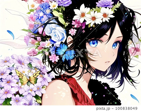 女性,女の子,イラスト,アニメ,漫画,美少女,萌え,キャラクター,コスプレ,二次元,デジタル,日本, 100838049