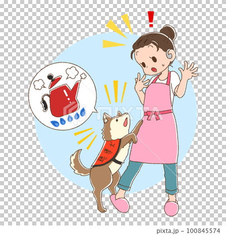 A hearing dog that tells you when a kettle with a cute touch has boiled 100845574