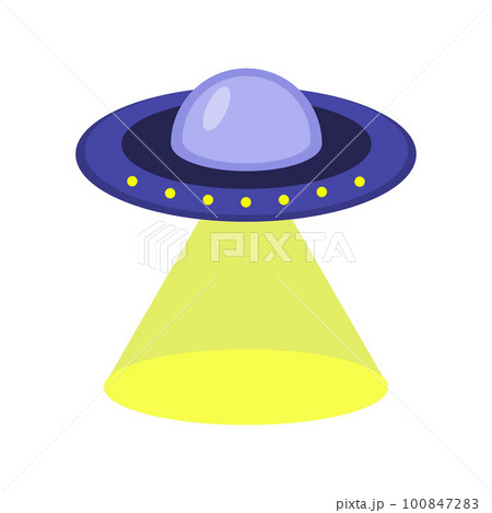 Flying saucer, vector. Flying saucer, vector. 100847283