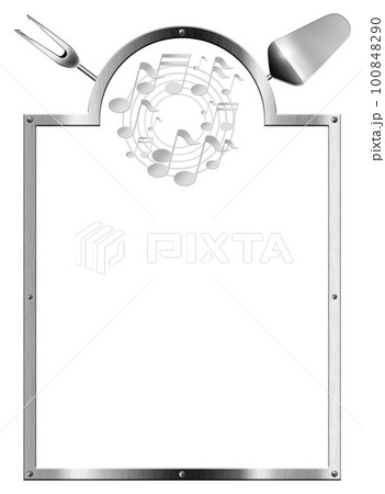 Template for Food and Drink Menu and Music Events Isolated on White 100848290