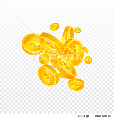 Indian rupee coins falling. Scattered gold INR coins. India money. Great business success concept. Square vector illustration. Indian rupee coins falling. Scattered gold INR coins. India money. Great business success concept. Square vector illustration. 100848648