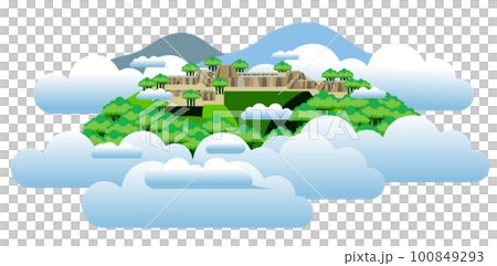 竹田城,漂浮在雲海中的空中城堡 竹田城,漂浮在雲海中的空中城堡 100849293