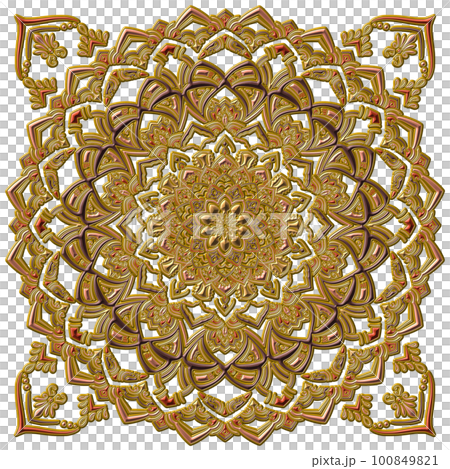 gorgeous warm mandala art 100849821