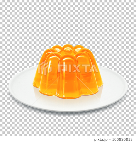 オレンジゼリー イラスト リアル オレンジゼリー イラスト リアル 100850815