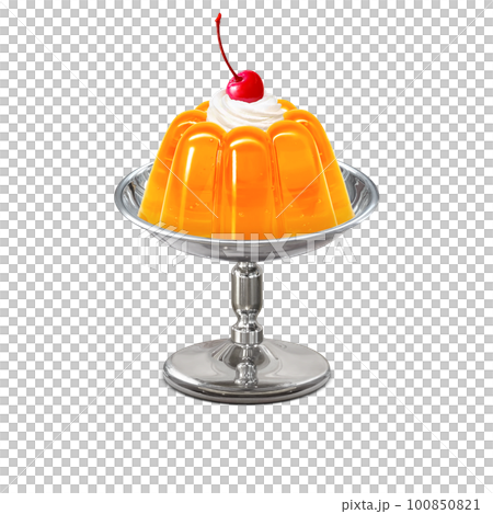 オレンジゼリー イラスト リアル オレンジゼリー イラスト リアル 100850821