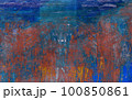 abstract blue and red textural background with white paint lines, divorces, furrows, inflows, coasts 100850861