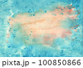 abstract textural background with blue and pastel pink paint 100850866