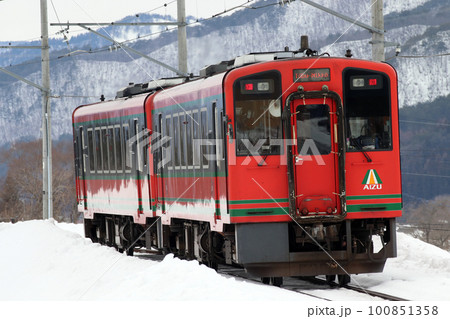冬の快速AIZUマウントエクスプレス:会津鉄道AT-750形 冬の快速AIZUマウントエクスプレス:会津鉄道AT-750形 100851358