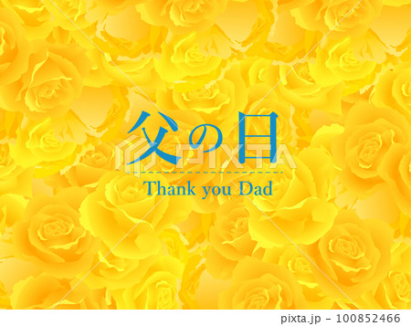 父の日　エレガントな薔薇のフレーム背景 100852466