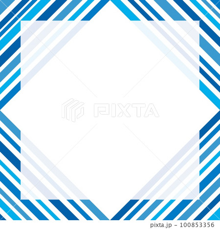 縞模様　フレーム　ホワイトスペース 100853356