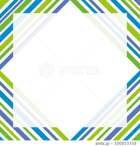 縞模様　フレーム　ホワイトスペース 100853358