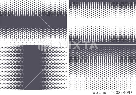 Hexagonal pattern. Geometric hexagon halftone abstract background. Vector Hexagonal pattern. Geometric hexagon halftone abstract background. Vector 100854092