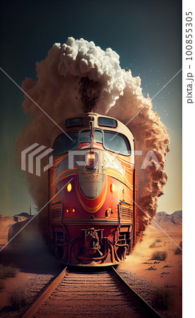 historic Steam train locomotive historic Steam train locomotive 100855305