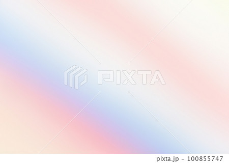パステルカラーの虹色グラデーション　背景素材 　レインボー　ストライプ 100855747