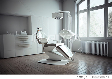 Interior of room with medical equipment in dental clinic Interior of room with medical equipment in dental clinic 100856071