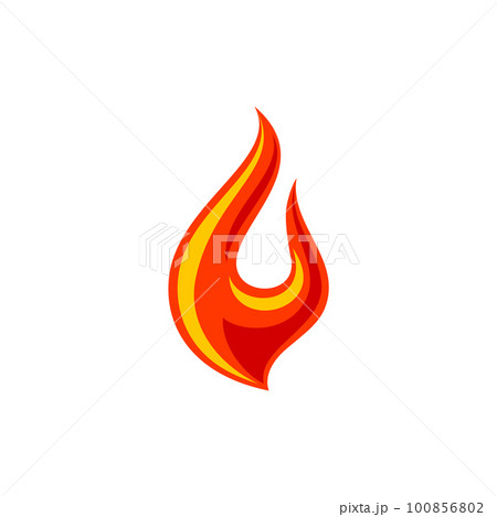 Fire flame for logo, hot blazing symbol, brand sign for your business Fire flame for logo, hot blazing symbol, brand sign for your business 100856802