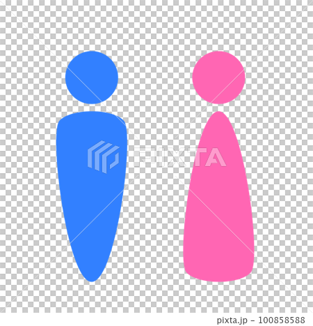 トイレの案内のアイコン 100858588