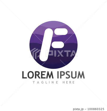 F Letter vector icon F Letter vector icon 100860325