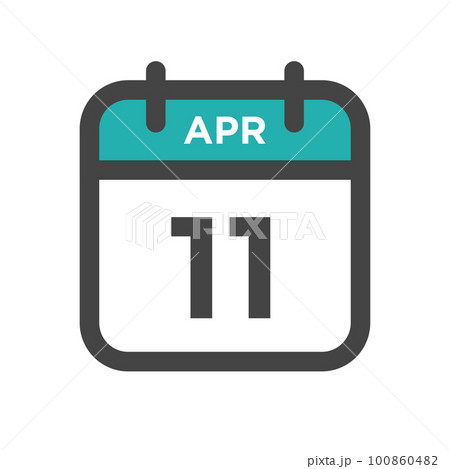 April 11 Calendar Day or Calender Date for Deadline or Appointment April 11 Calendar Day or Calender Date for Deadline or Appointment 100860482
