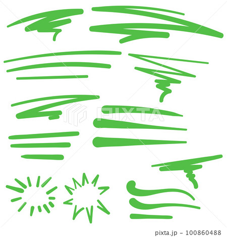 Green Swirls Swash Logo Ornament Designs 100860488