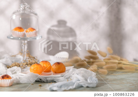 Portuguese egg chestnuts 100863226