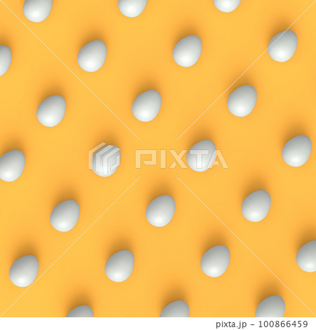 Group farm raw organic white chicken eggs standing in line or pattern Group farm raw organic white chicken eggs standing in line or pattern 100866459