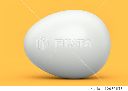 Farm raw organic white sugar-coated eggs for morning breakfast 100866584