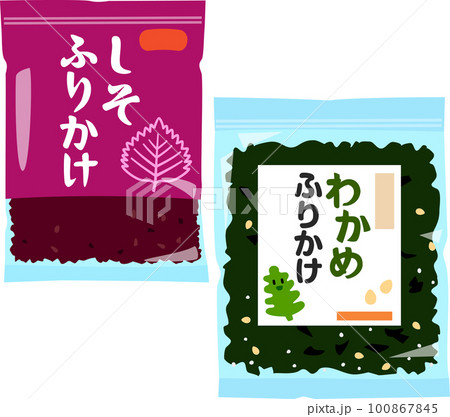 シソふりかけとワカメふりかけ 100867845