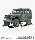 軍用のモチーフをした四輪駆動車 100868621