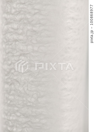 和紙による円筒形表現の背景素材（パール・グレー） 100868977