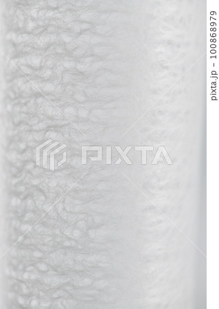 和紙による円筒形表現の背景素材（パール・グレー） 100868979