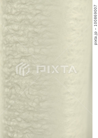 和紙による円筒形表現の背景素材（パール・グレー） 100869007