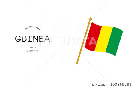 ギニアの国旗アイコン ベクターイラスト ギニアの国旗アイコン ベクターイラスト 100869283