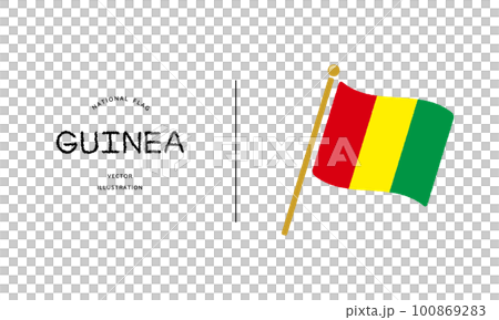 ギニアの国旗アイコン ベクターイラスト ギニアの国旗アイコン ベクターイラスト 100869283