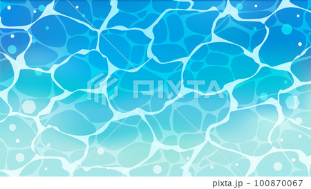 海の表面の波紋をイメージしたイラスト アスペクト比16：9バージョンの