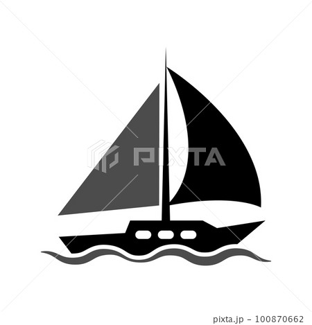 Illustration Vector Graphic of Yacht Icon 100870662