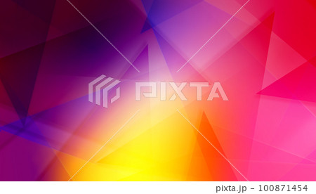 カラフルな幾何学模様の背景素材 カラフルな幾何学模様の背景素材 100871454