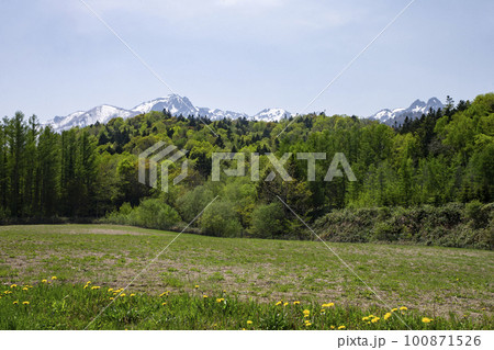 新緑映える春風景 新緑映える春風景 100871526