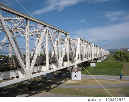 木造の歩道があったころの赤川鉄橋 木造の歩道があったころの赤川鉄橋 100872983