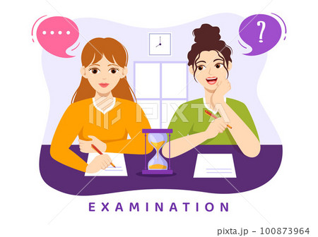 Examination Paper Illustration with Online Exam, Form, Papers Answers, Survey or Internet Quiz in Flat Cartoon Hand Drawn for Landing Page Templates Examination Paper Illustration with Online Exam, Form, Papers Answers, Survey or Internet Quiz in Flat Cartoon Hand Drawn for Landing Page Templates 100873964