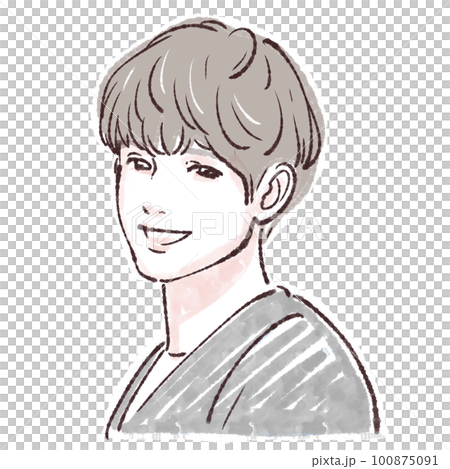 Illustration material of men 100875091