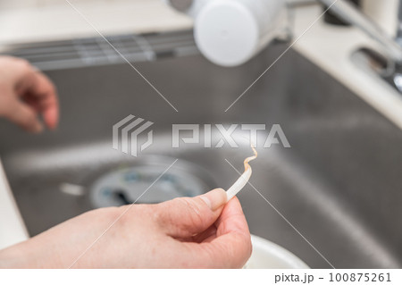 【もやしの根を取る】 【もやしの根を取る】 100875261